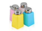 Buteliukas su pompa, spalvotas 180 ml