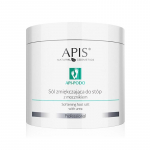 APIS API-PODO pėdas mink&scaron;tinanti druska su &scaron;lapalu pedikiūro procedūroms, 650 g.