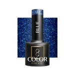OCHO NAILS ilgalaikis hibridinis nagų lakas manikiūrui BLUE 512, 5 g.