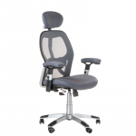 Registratūros, biuro kėdė CorpoComfort BX-4144, pilkos spalvos