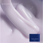 TOUCH NAILS hibridinė nagų lako bazė ilgalaikiam manikiūrui COVER BASE, 30 ml (Porcelain)