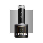 OCHO NAILS ilgalaikis hibridinis nagų lakas manikiūrui GRAY 603, 5 g.