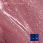 TOUCH NAILS statybinė nagų bazė ilgalaikiam manikiūrui SHINE MIX BUILDER GEL 02, 15 ml