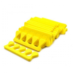 Kojų pir&scaron;tų skirtukai pedikiūro procedūroms (5 poros) YELLOW