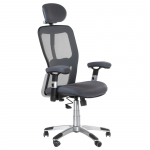 Registratūros, biuro kėdė CorpoComfort BX-4147, pilkos spalvos
