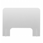 Mobili apsauginė stalo sienelė, skaidri