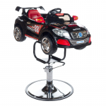 Profesionali vaiki&scaron;ka kirpyklos kėdė grožio ir barberių salonams BCH-611, juodos spalvos