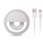 Mini LED ap&scaron;vietimo lempa telefonui, baltos spalvos