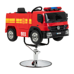 Profesionali vaiki&scaron;ka kėdė kirpykloms GABBIANO FIRE ENGINE, raudonos spalvos