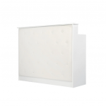 GABBIANO profesionalus registratūros stalas ir recepcija grožio salonams G26W, baltos spalvos