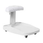 Profesionalus vežimėlis su pakoju pedikiūro vonelei AZZURRO, baltos spalvos