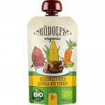 RŪDOLFS ekologi&scaron;ka daržovių tyrelė su lę&scaron;iais ir kalakutiena