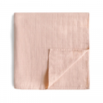 Mushie didelis marlinis vystyklas - pledukas Blush
