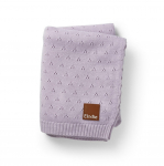 Elodie Details megztas pledas kūdikiui Pointelle Lavender Love, levandų spalvos