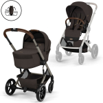 Cybex Balios S Lux 2in1 vežimėlio komplektas Chocolate Brown, rudas