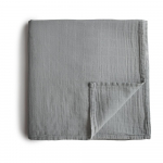 Mushie didelis marlinis vystyklas - pledukas Belgian Grey, pilkas