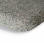 Mushie itin mink&scaron;ta muslino lovelės paklodė su elastine juostele Green Paisley, žalia