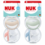 NUK silikoniniai čiulptukai Perfect Match, 0-9 mėn, 2 vnt., įvairių spalvų