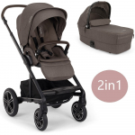 Nuna vežimėlio MIXX NEXT Chestnut komplektas 2in1, pilkas