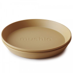 Mushie lėk&scaron;tutės Mustard, 2vnt, garstyčių spalvos