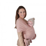 Mushie ne&scaron;ioklė Baby Wrap Blush, rausva