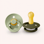 BIBS Colour čiulptukai Sage / Hunter Green 6-18 mėn, 2 vnt