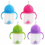 MUNCHKIN gertuvė su &scaron;iaudeliu ir svareliu 207ml, įvairių spalvų