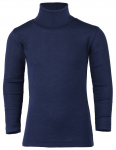 Engel ekologi&scaron;kos merino vilnos ir &scaron;ilko polo megztinis Navy Blue, mėlynas