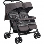 Joie vežimėlis dvynukams Aire Twin Dark Pewter