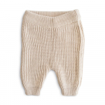 Mushie stambiai megztos kelnės kūdikiui Beige, įvairių dydžių