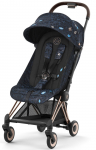 Vežimėlis CYBEX COYA Rosegold Jewels of Nature, mėlynas