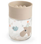 Done by Deer mokymosi gertuvė 360&deg; Celebration, 260ml, smėlio spalvos