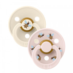 BIBS Studio Colour čiulptukai Urban Garden - Bumblebee Ivory Mix, 2 vnt, įvairių dydžių