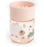 Done by Deer mokymosi gertuvė 360&deg; Tiny Farm, 260ml, rausva