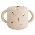 Mushie silikoninis užkandžių puodelis Bees