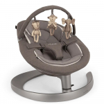 Gultukas-kėdutė Nuna Leaf Grow / w toy bar Granite, pilkas