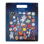 Mushie daugkartinio naudojimo lipdukų rinkinys SPACE