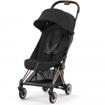 Vežimėlis CYBEX COYA Rosegold Sepia Black, juodas
