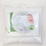 Lorita antklodė ir pagalvė Aloe Vera, balta