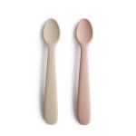 Mushie silikoniniai &scaron;auk&scaron;teliai Blush / Shifting Sand, 2 vnt