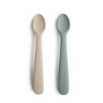 Mushie silikoniniai &scaron;auk&scaron;teliai Cambridge Blue / Shifting Sand, 2 vnt