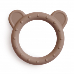 Mushie silikoninis kramtukas Bear Natural, rudas