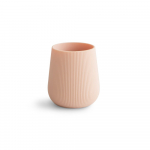 Mushie silikoninis pirmasis puodelis Blush, rausvas