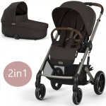 Cybex 2in1 vežimėlio komplektas Balios S LUX TPE Chocolate Brown, rudas
