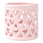 Keraminė žvakidė COZY HOME, rožinė, SS26