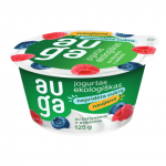 Ekol. jogurtas su mėlyn., aviet. AUGA, 125 g