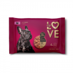 &Scaron;unų ėdalas su kalakutiena MY LOVE, 4 x 100 g