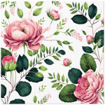 Servetėlės PAW NOBLE ROSES, 33 x 33 cm, SS26