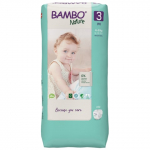 Sauskelnės BAMBO 3 4-8 kg, 52 vnt