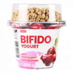 Jogurtas su vy&scaron;n., granola BIFIDO , 200 g
